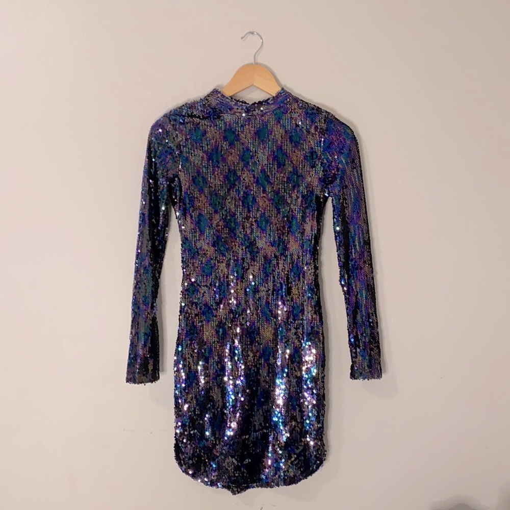 Fashionnova sequin dress sz xs